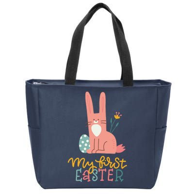 My First Easter Cute Bunny Holiday Zip Tote Bag