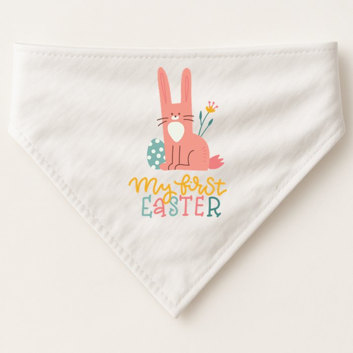 My First Easter Cute Bunny Holiday USA-Made Doggie Bandana