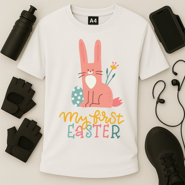 My First Easter Cute Bunny Holiday Cooling Performance Crew T-Shirt
