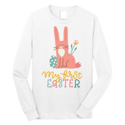 My First Easter Cute Bunny Holiday Long Sleeve Shirt