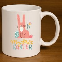 My First Easter Cute Bunny Holiday 11oz C Handle Ceramic Mug