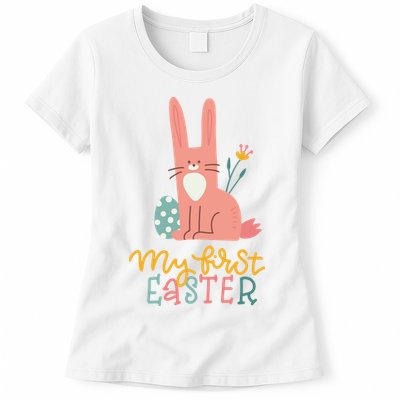 My First Easter Cute Bunny Holiday Womens T-Shirt