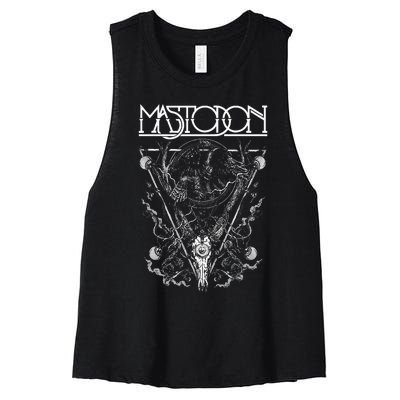 Mastodon Five Eyes Women's Racerback Cropped Tank