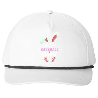 Matching Family Easter Party Graphic I'm The Baseball Bunny Cute Gift Snapback Five-Panel Rope Hat