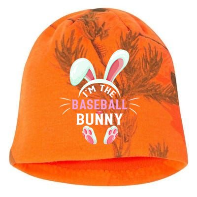 Matching Family Easter Party Graphic I'm The Baseball Bunny Cute Gift Kati - Camo Knit Beanie