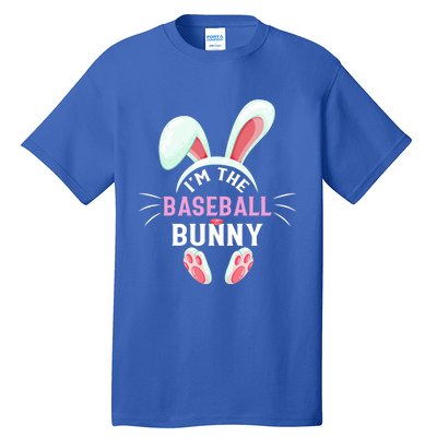 Matching Family Easter Party Graphic I'm The Baseball Bunny Cute Gift Tall T-Shirt