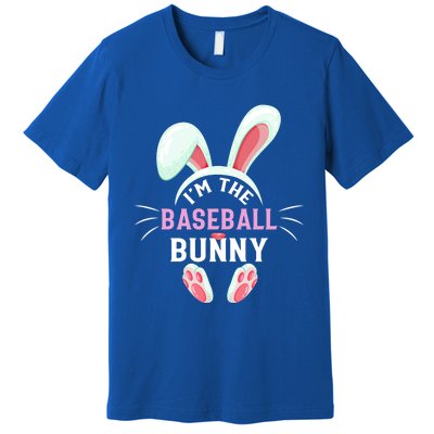 Matching Family Easter Party Graphic I'm The Baseball Bunny Cute Gift Premium T-Shirt