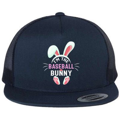 Matching Family Easter Party Graphic I'm The Baseball Bunny Cute Gift Flat Bill Trucker Hat