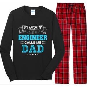 My Favorite Engineer Calls Me Dad Dad Mom Mother Father Day Long Sleeve Pajama Set