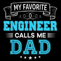My Favorite Engineer Calls Me Dad Dad Mom Mother Father Day Cropped Pullover Crew