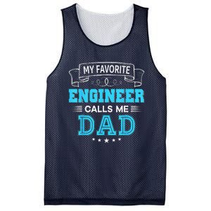 My Favorite Engineer Calls Me Dad Dad Mom Mother Father Day Mesh Reversible Basketball Jersey Tank