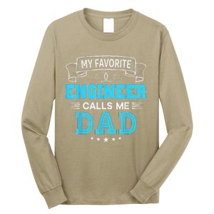 My Favorite Engineer Calls Me Dad Dad Mom Mother Father Day Long Sleeve Shirt