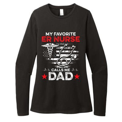 My Favorite ER Nurse Calls Me Dad Womens CVC Long Sleeve Shirt