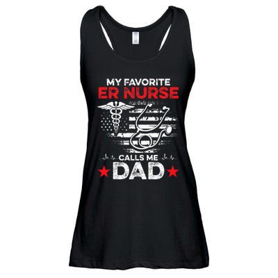 My Favorite ER Nurse Calls Me Dad Ladies Essential Flowy Tank