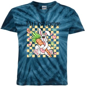 My First Easter Cute Bunny Carrot Easter Day Gift Kids Tie-Dye T-Shirt