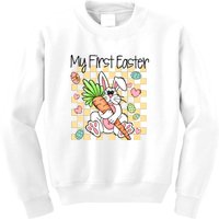 My First Easter Cute Bunny Carrot Easter Day Gift Kids Sweatshirt