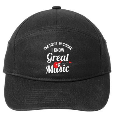 Music Festival Funny Concert Goer Expert 7-Panel Snapback Hat