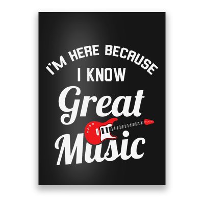 Music Festival Funny Concert Goer Expert Poster