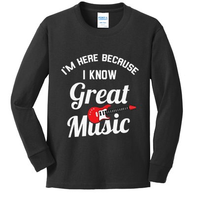 Music Festival Funny Concert Goer Expert Kids Long Sleeve Shirt