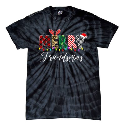 Merry Friendsmas Friends Christmas Matching Xmas Gift  Tie-Dye T-Shirt