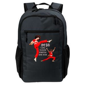 ’M Fifty Fiveoh 50 Funny Sally Kick Lady O’Malley Birthday Daily Commute Backpack