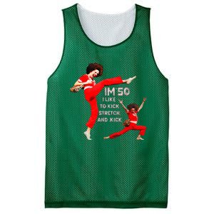 ’M Fifty Fiveoh 50 Funny Sally Kick Lady O’Malley Birthday Mesh Reversible Basketball Jersey Tank