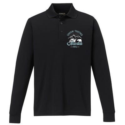 Matching Family Friends And Group Alaska Cruise 2024 Gift Performance Long Sleeve Polo