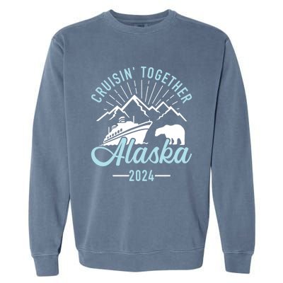 Matching Family Friends And Group Alaska Cruise 2024 Gift Garment-Dyed Sweatshirt