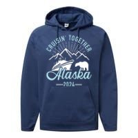 Matching Family Friends And Group Alaska Cruise 2024 Gift Performance Fleece Hoodie