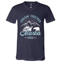 Matching Family Friends And Group Alaska Cruise 2024 Gift V-Neck T-Shirt