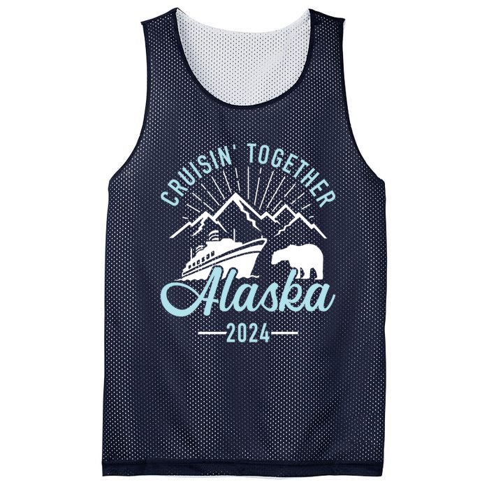 Matching Family Friends And Group Alaska Cruise 2024 Gift Mesh Reversible Basketball Jersey Tank