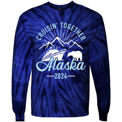 Matching Family Friends And Group Alaska Cruise 2024 Gift Tie-Dye Long Sleeve Shirt