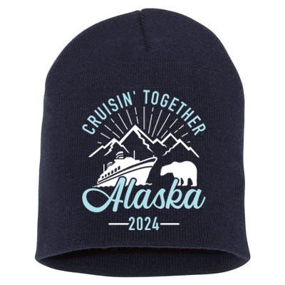 Matching Family Friends And Group Alaska Cruise 2024 Gift Short Acrylic Beanie