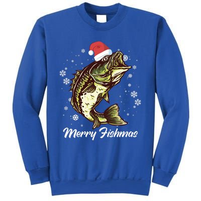 Merry Fishmas Funny Xmas Holidays Christmas Cute Gift Sweatshirt