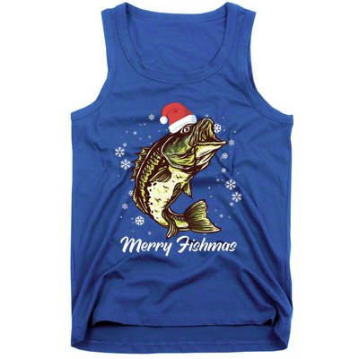 Merry Fishmas Funny Xmas Holidays Christmas Cute Gift Tank Top