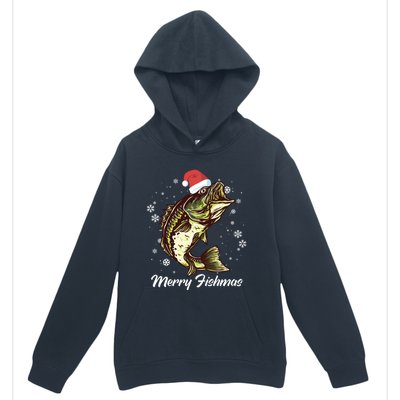 Merry Fishmas Funny Xmas Holidays Christmas Cute Gift Urban Pullover Hoodie