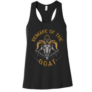 Masonic Freemasonry Fraternal Square Compass Beware Of The Women's Racerback Tank