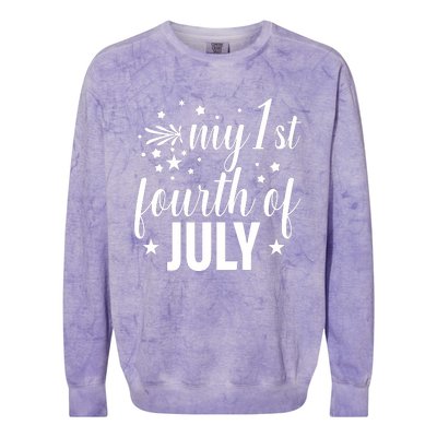 My First Fourth Of July Celebration Colorblast Crewneck Sweatshirt