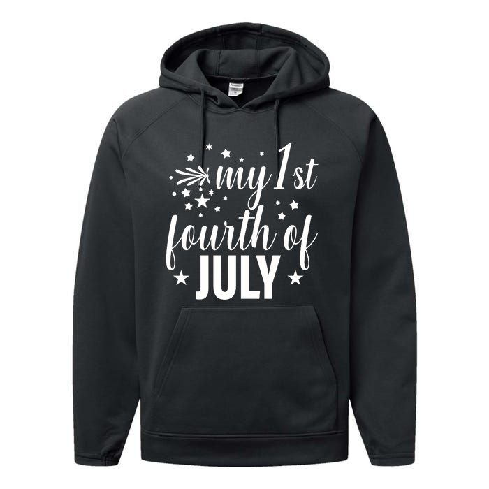 My First Fourth Of July Celebration Performance Fleece Hoodie