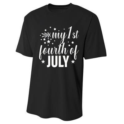 My First Fourth Of July Celebration Performance Sprint T-Shirt