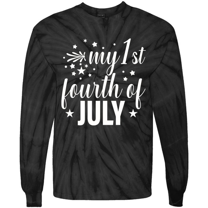 My First Fourth Of July Celebration Tie-Dye Long Sleeve Shirt