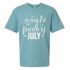 My First Fourth Of July Celebration Sueded Cloud Jersey T-Shirt