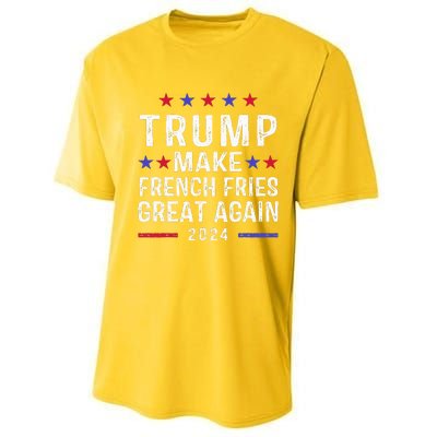 Make French Fries Great Again Trump 2024 Performance Sprint T-Shirt