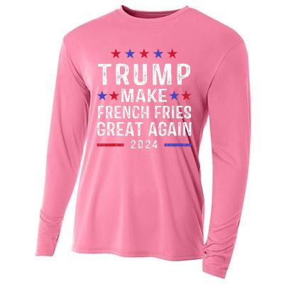 Make French Fries Great Again Trump 2024 Cooling Performance Long Sleeve Crew