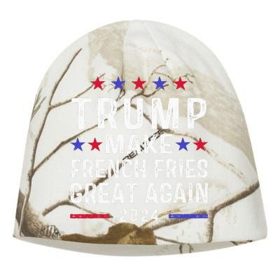 Make French Fries Great Again Trump 2024 Kati - Camo Knit Beanie