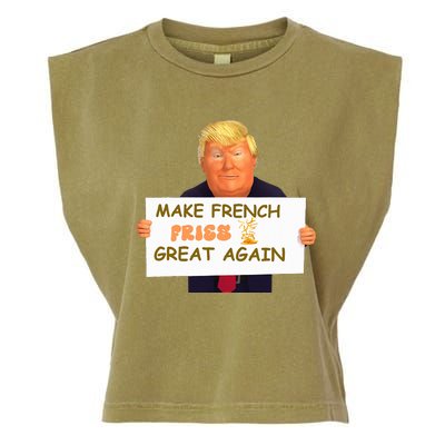 Make French Fries Great Again 2024trump Vance Garment-Dyed Women's Muscle Tee