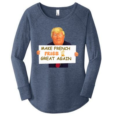 Make French Fries Great Again 2024trump Vance Women's Perfect Tri Tunic Long Sleeve Shirt