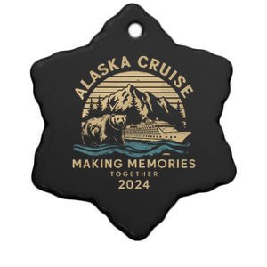 Matching Family Friends And Group Alaska Cruise 2024 Ceramic Star Ornament