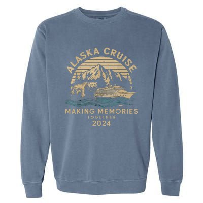 Matching Family Friends And Group Alaska Cruise 2024 Garment-Dyed Sweatshirt