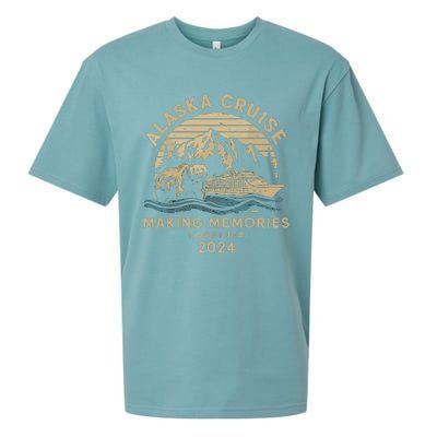 Matching Family Friends And Group Alaska Cruise 2024 Sueded Cloud Jersey T-Shirt